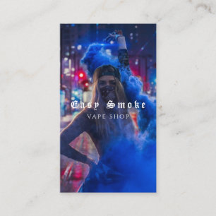 Tarjeta De Visita Vape Shop Smoke Black Business Card