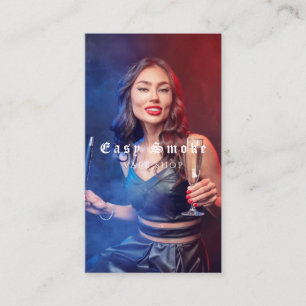Tarjeta De Visita Vape Shop Smoke Black Business Card