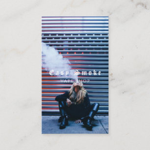 Tarjeta De Visita Vape Shop Smoke Black Business Card