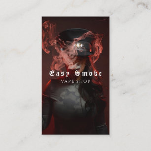 Tarjeta De Visita Vape Shop Smoke Black Business Card
