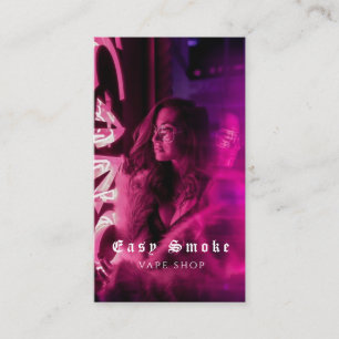 Tarjeta De Visita Vape Shop Smoke Black Business Card