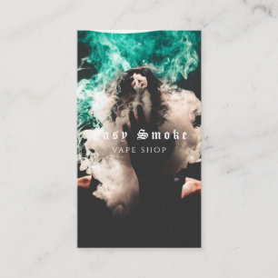 Tarjeta De Visita Vape Shop Smoke Black Business Card