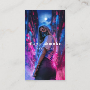 Tarjeta De Visita Vape Shop Smoke Black Business Card
