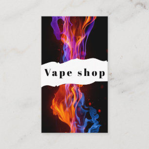 Tarjeta De Visita Vape Shop Smoke Cigarette Business Card