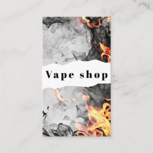 Tarjeta De Visita Vape Shop Smoke Cigarette Business Card