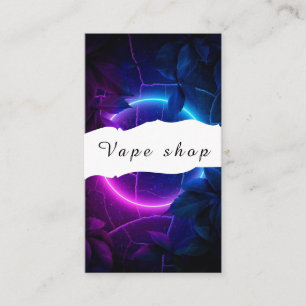 Tarjeta De Visita Vape Shop Smoke Cigarette Business Card