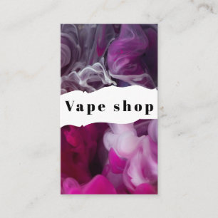 Tarjeta De Visita Vape Shop Smoke Cigarette Business Card