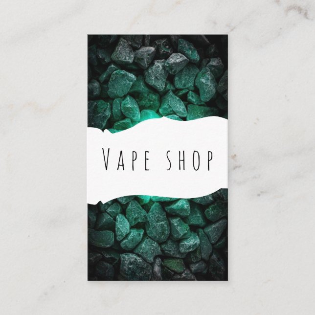 Tarjeta De Visita Vape Shop Smoke Cigarette Business Card (Anverso)
