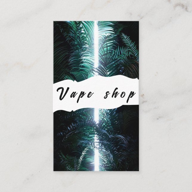 Tarjeta De Visita Vape Shop Smoke Cigarette Business Card (Anverso)