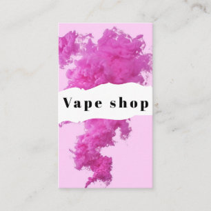 Tarjeta De Visita Vape Shop Smoke Cigarette Business Card