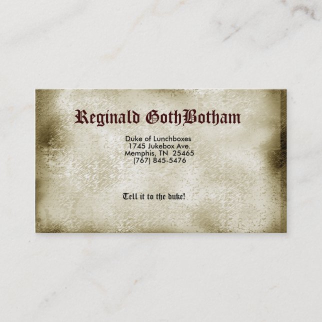 Tarjeta De Visita Vapor Punked (Anverso)