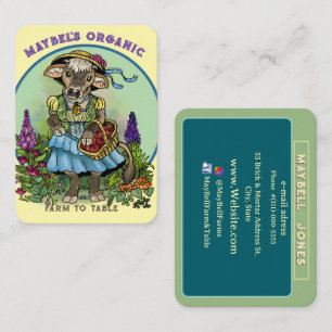 Tarjeta De Visita Vaquera Cottagecore