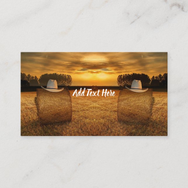 Tarjeta De Visita Vaquero (Anverso)