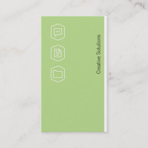 Tarjeta De Visita Variación Corporativa Logos (olivina)