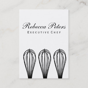 Tarjeta De Visita Variación de batidor   Maestro culinario