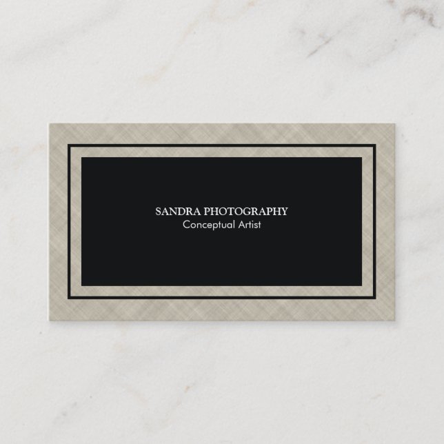 Tarjeta De Visita Variación de textura cruzada (Anverso)