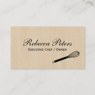 Tarjeta De Visita Variación de Whisk   Maestro culinario   Grano de 