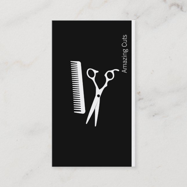 Tarjeta De Visita Variación del logotipo (negro azabache) (Anverso)