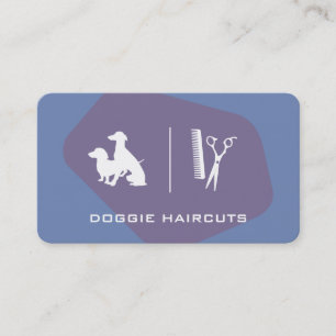 Tarjeta De Visita Variación del perro Groomer