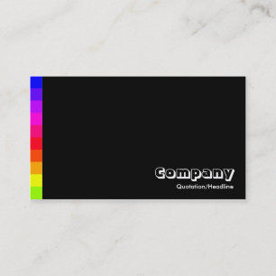 Tarjeta De Visita Variaciones de Color III 01a - Negro