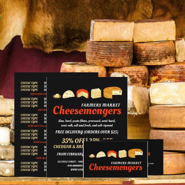 Tarjeta De Visita Variedad de queso, queso emonger (Subido por el creador)