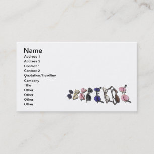 Tarjeta De Visita Variedad de vidrios coloridos
