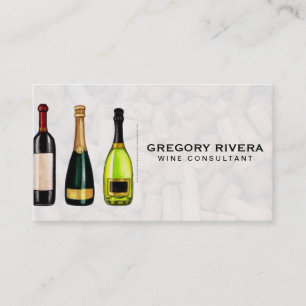 Tarjeta De Visita Variedades de Vino   Viñedo   Catas