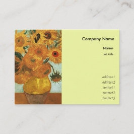Tarjeta De Visita Vase con Doce Sunflowers Vincent van Goah