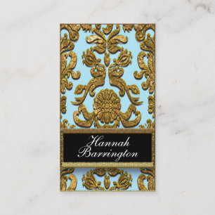 Tarjeta De Visita Vaudreante Flutter Damask Profesional