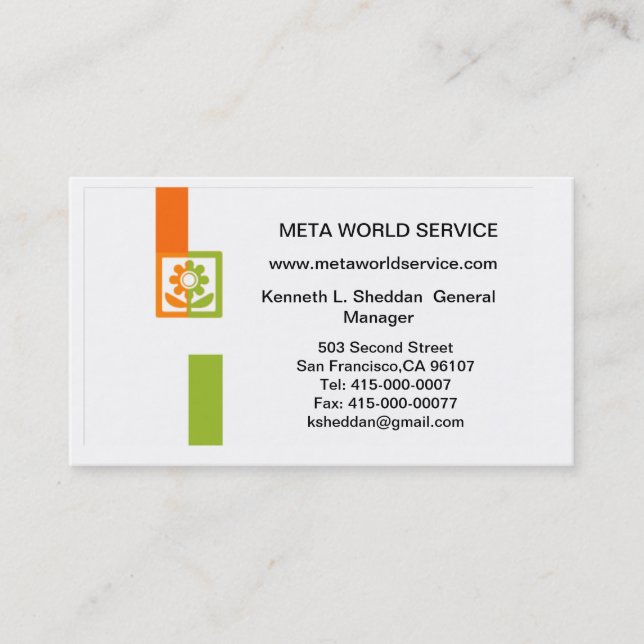 Tarjeta De Visita VCard QR-CODE (Anverso)