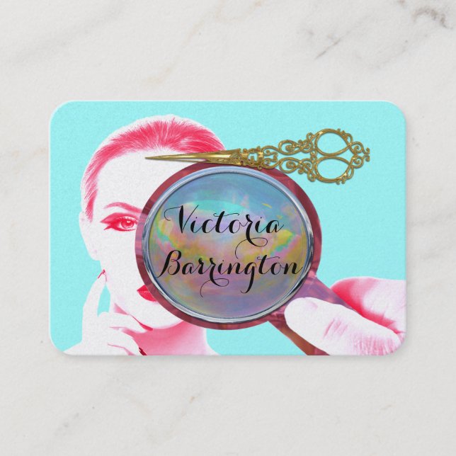 Tarjeta De Visita Vea al profesional de la perla de la belleza (Anverso)