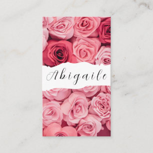 Tarjeta De Visita Vector de flores de pluma sin fisuras Floral vinta
