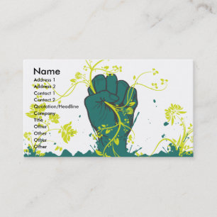Tarjeta De Visita vector de naturaleza cautivadora