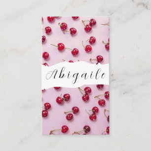 Tarjeta De Visita Vector de plumas cerezo de vintage sin costura