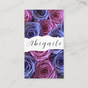 Tarjeta De Visita Vector de plumas rosas vintage sin costuras
