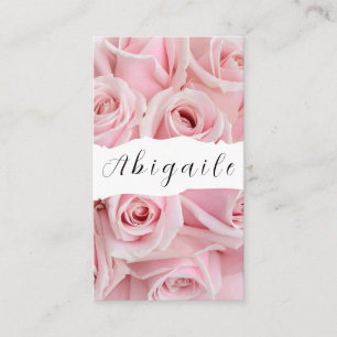 Tarjeta De Visita Vector de plumas rosas vintage sin fisuras para ne