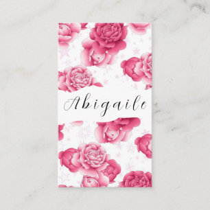 Tarjeta De Visita Vector Floral Sin Fin Pluma Flor Vintage Autobús