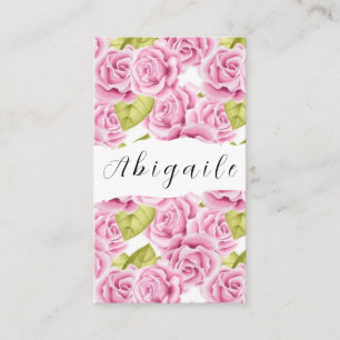 Tarjeta De Visita Vector Floral Sin Fin Pluma Flor Vintage  Autobús