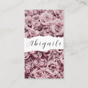Tarjeta De Visita Vector Floral Sin Fin Pluma Flor Vintage  Autobús