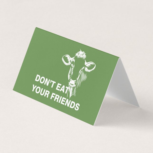 Tarjeta De Visita Veganismo (Anverso)