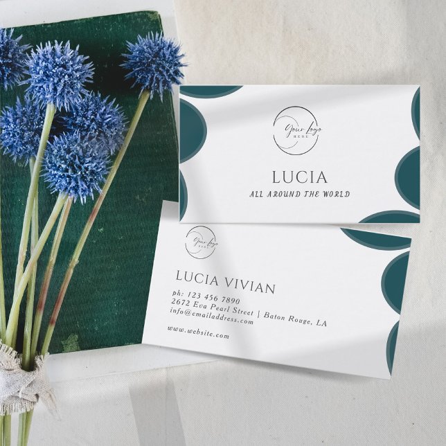 Tarjeta De Visita Vegetación de muestra moderna (Subido por el creador)
