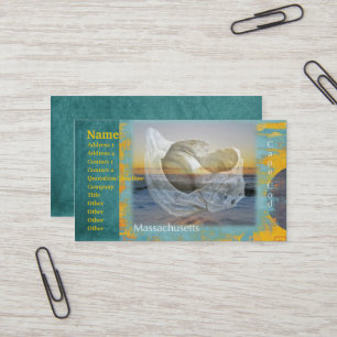 Tarjeta De Visita Vegetales y Surf - Cabo Cod Massachusetts