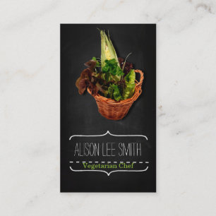 Tarjeta De Visita Vegetarian Chef / Catering / cook service