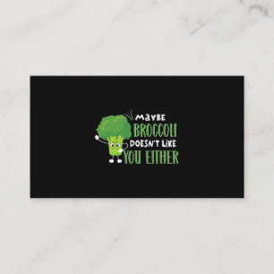 Tarjeta De Visita Vegetariano Vegan Quizá Broccoli No Te Gusta Ei