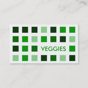 Tarjeta De Visita VEGGIES (cuadrados de la MOD)