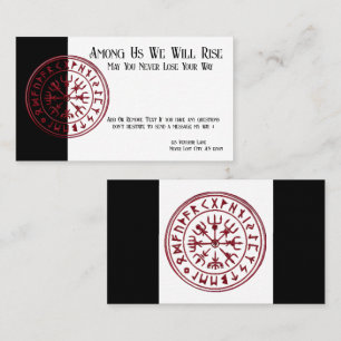 Tarjeta De Visita Vegvisir (Reddish)