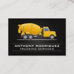 Tarjeta De Visita Vehículo de concreto de construcción