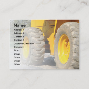 Tarjeta De Visita vehículo de construcción