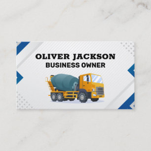 Tarjeta De Visita Vehículo de Construcción Desarrollo de Propiedad