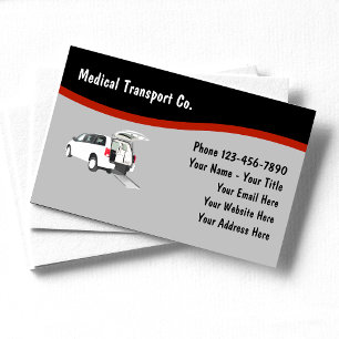 Tarjeta De Visita Vehículo de transporte médico